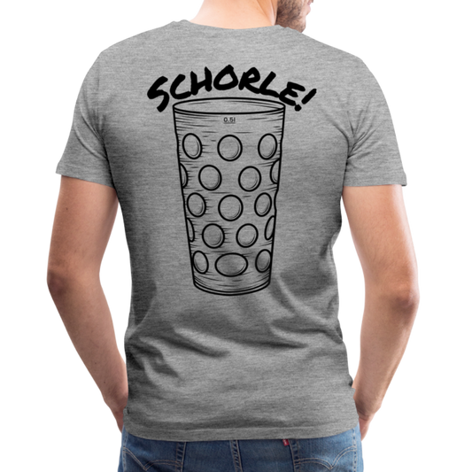 Premium T-Shirt "Schorle!" - Grau meliert